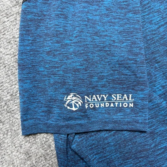 Lululemon Shirt Mens Medium Blue Swiftly Yoga Gym Athleisure Crossfit Murph - Picture 4 of 9